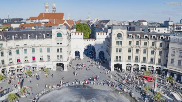 Karlsplatz von Oben in München
